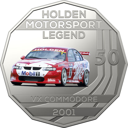2018 50c Holden High Octane Coloured Uncirculated 7 Coin Collection with Tin