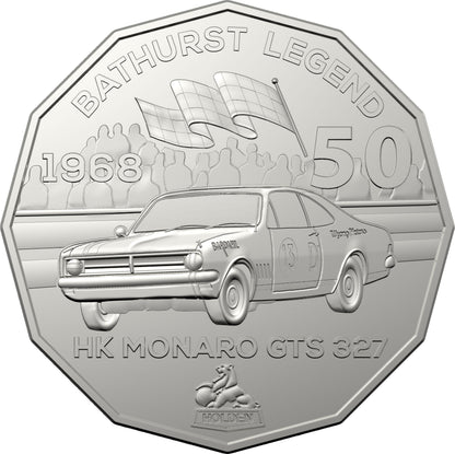 2018 50c Holden High Octane Coloured Uncirculated 7 Coin Collection with Tin