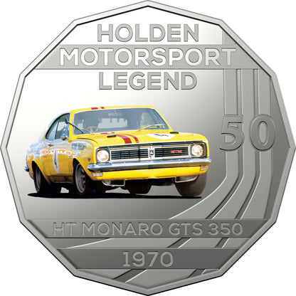 2018 50c Holden High Octane Coloured Uncirculated 7 Coin Collection with Tin