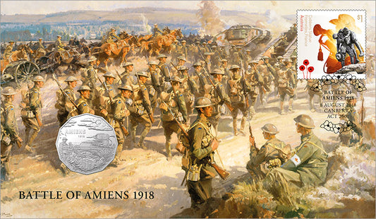 2018 50c Battle of Amiens 1918 PNC