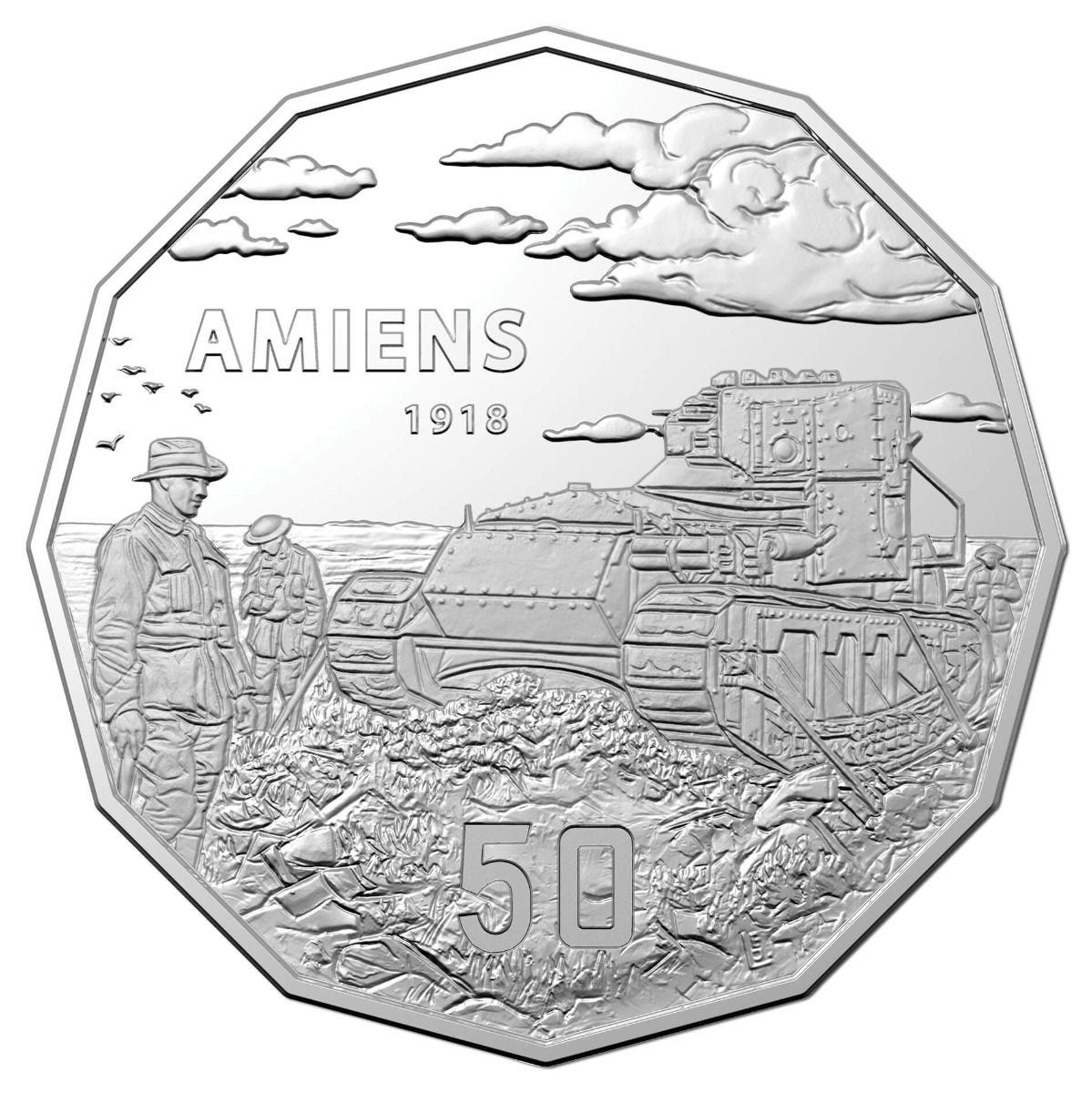2018 50c Battle of Amiens 1918 PNC