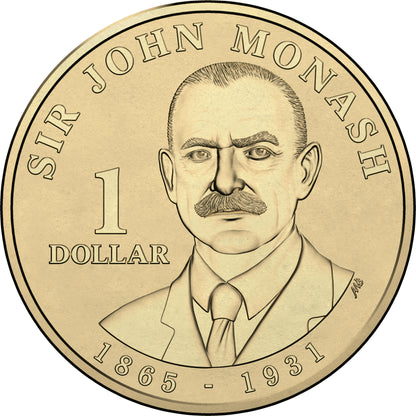 2018 $1 Lieutenant General Sir John Monash PNC