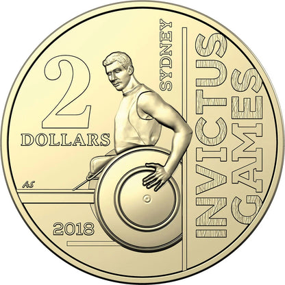 2018 $2 Invictus Games Sydney Uncirculated Coin
