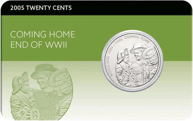 2005 20c Coming Home End of WWII UNC Coin