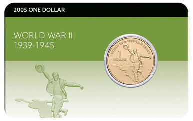 2005 $1 World War II UNC Coin