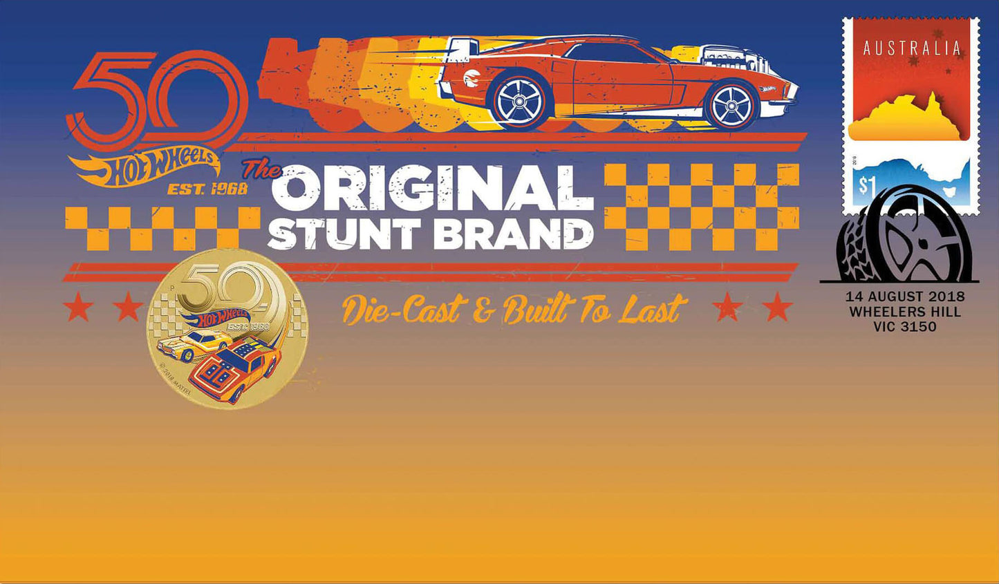 2018 $1 Hot Wheels 50th Anniversary PNC