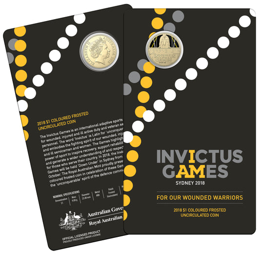 2018 $1 Invictus Games Sydney Uncirculated Coin