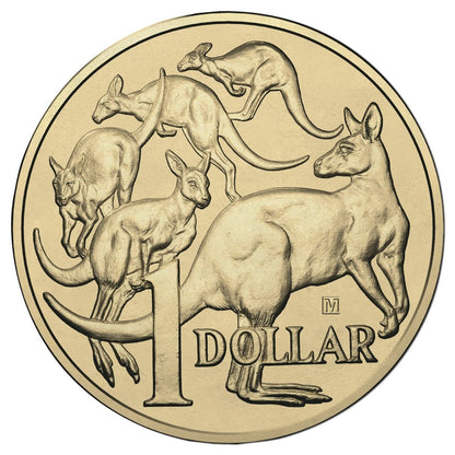 2018 $1 ANDA Melbourne Mob of Roos 'M' Privy Mark Uncirculated Coin