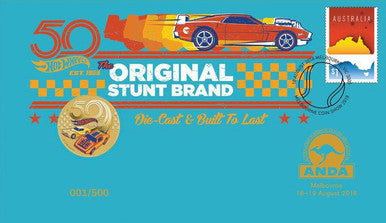 2018 $1 ANDA Melbourne Hot Wheels 50th Anniversary PNC