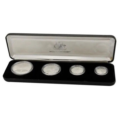 1988 Masterpieces In Silver 4 Coin Proof Set