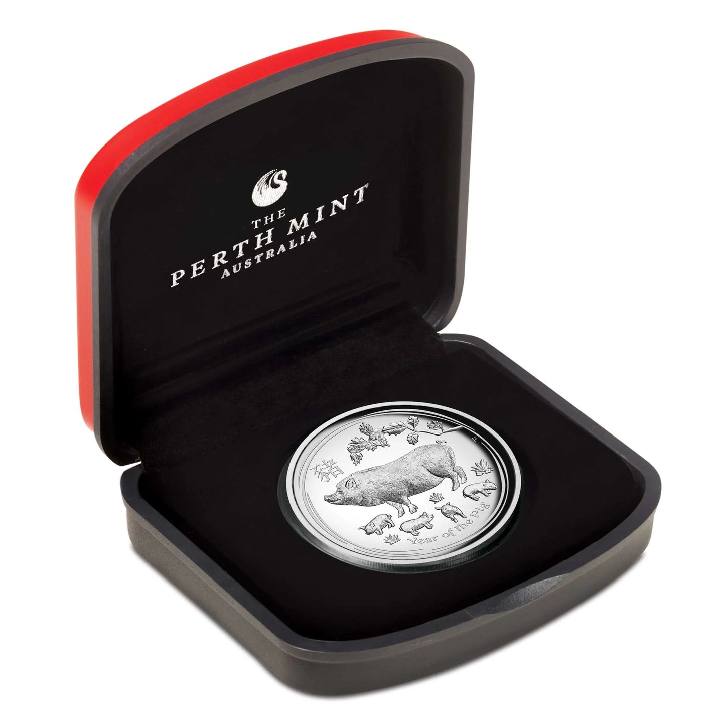 2019 $1 Lunar Year of the Pig 1oz Silver High Relief Proof Coin