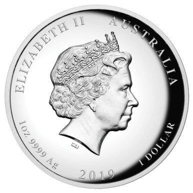 2019 $1 Lunar Pig High Relief 1oz Silver Proof Coin