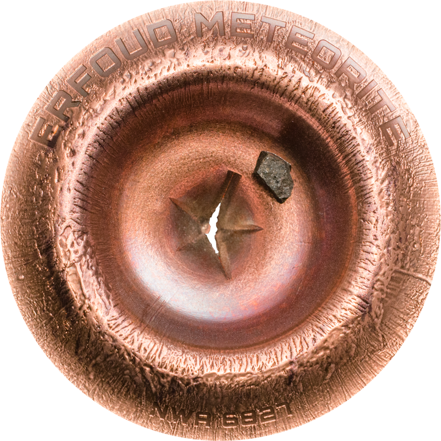 Cook Islands 2018 $2 Erfoud Meteorite Strike Copper Plated 1/2oz Silver Coloured Coin