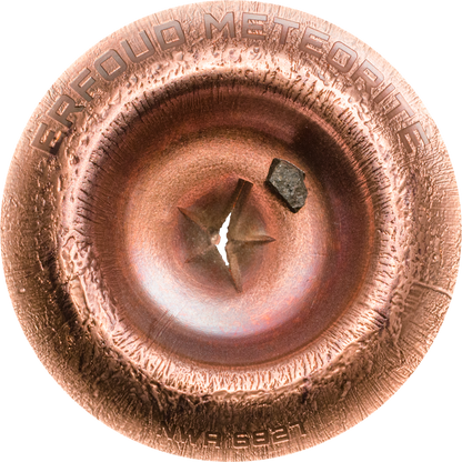 Cook Islands 2018 $2 Erfoud Meteorite Strike Copper Plated 1/2oz Silver Coloured Coin