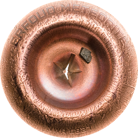 Cook Islands 2018 $2 Erfoud Meteorite Strike Copper Plated 1/2oz Silver Coloured Coin