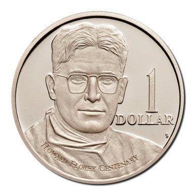 1998 $1 The Man Who Developed Penicillin Howard Florey Silver Proof Coin