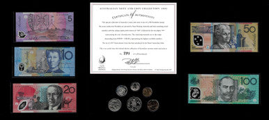 1997 Australian Note and Coin Collection