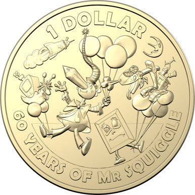 2019 Mr Squiggle & Friends Celebrating The 60th Anniversary Uncirculated 7 Coin Set