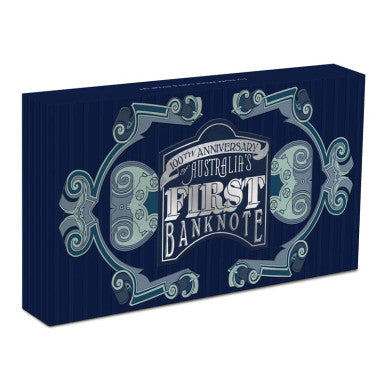 2013 $1 100th Anniversary of Australia's First Banknote 1oz Silver Rectangle Proof Coin and Stamp Set
