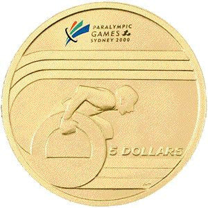 2000 $5 Paralympic Games Sydney Uncirculated Coin