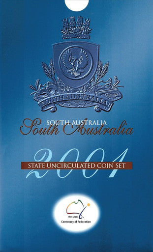 2001 Centenary of Federation South Australia 3 Coin State Uncirculated Set
