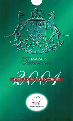 2001 Centenary of Federation Tasmania 3 Coin State Uncirculated Set