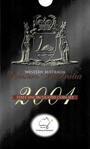 2001 Centenary of Federation Western Australia 3 Coin State Uncirculated Set