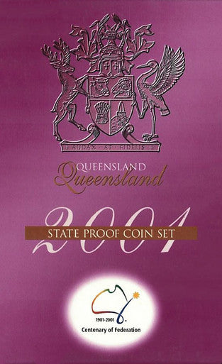 2001 Centenary of Federation Queensland 3 Coin State Proof Set