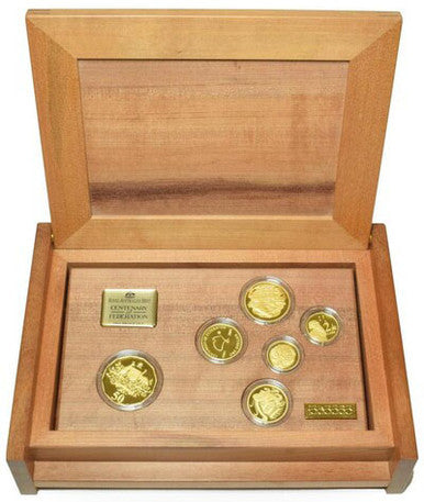 2001 Gold Proof 6 coin Set - Centenary of Federation