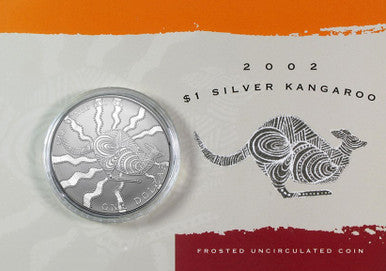 2002 $1 Kangaroo 1oz Silver Uncirculated Coin