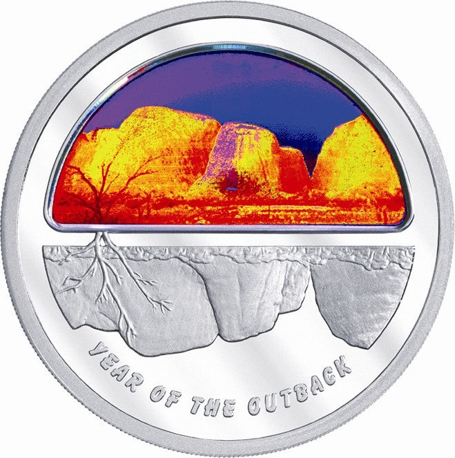 2002 $5 Outback Finale Hologram 1oz Silver Proof