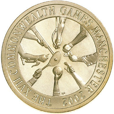 2002 $5 XVII Commonwealth Games Manchester Al-Bronze Uncirculated Three Coin Set