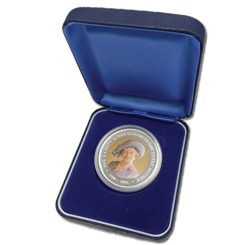 2000 $1 Queen Mother Tribute 1oz Coloured Silver Proof