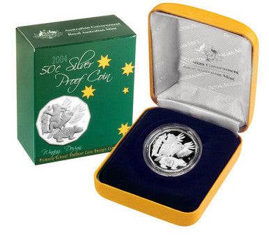 2004 50c Primary School Student Winning Design Silver Proof Coin