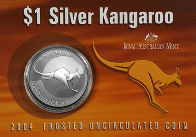 2004 $1 Kangaroo 1oz Silver Uncirculated Coin