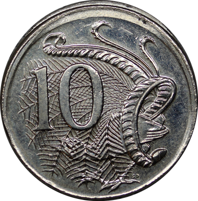 2004 10c Struck Off Center UNC