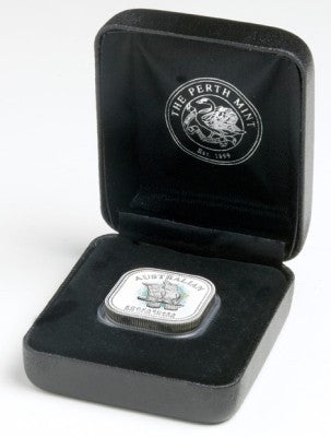 2005 50c Kookaburra 1/2oz Silver Square Proof Coin