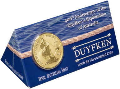 2006 $5 400th Anniversary of The Duyfken's Exploration of Australia Uncirculated Coin