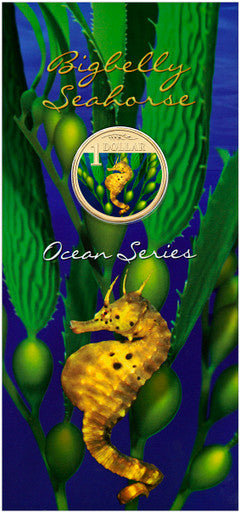2007 $1 Ocean Series Bigbelly Seahorse Coloured Uncirculated Coin