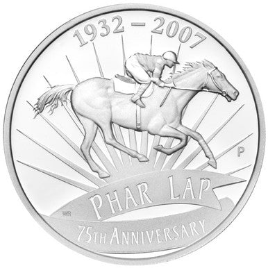 2007 $1 Phar Lap 75th Anniversary 1oz Silver Proof Coin