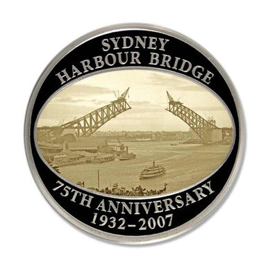 Cook Islands 2007 $1 Sydney Harbour Bridge 75th Anniversary 1oz Silver Proof Lenticular Coin