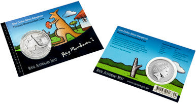 2008 $1 Australian Artist Kangaroo 1oz Silver Uncirculated Coin