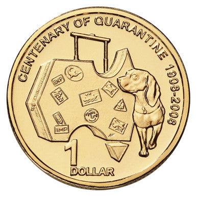 2008 $1 Centenary of Quarantine Uncirculated Coin