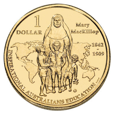 2008 $1 Inspirational Australians Mary MacKillop Uncirculated Coin