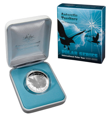 2008 $5 Polar Series Antarctic Territory Silver Proof Coin