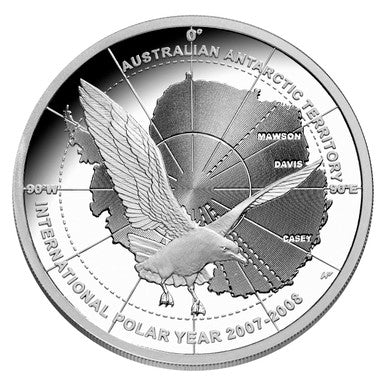 2008 $5 Polar Series Antarctic Territory Silver Proof Coin