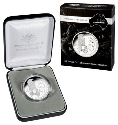 2008 $5 State Government 30 Years of Northern Territory Silver Proof Coin