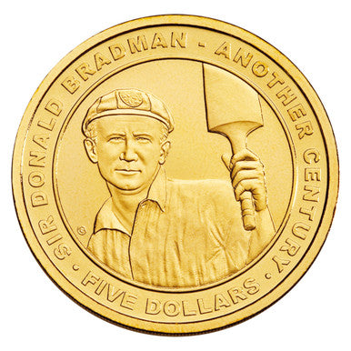 2008 $5 The Don 100th Anniversary of Sir Donald Bradman Uncirculated Coin