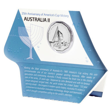 2008 50c 25th Anniversary of America's Cup Victory Australia II Uncirculated Coin