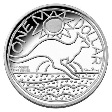 2009 $1 Australian Artist Kangaroo 1oz Silver Proof Coin